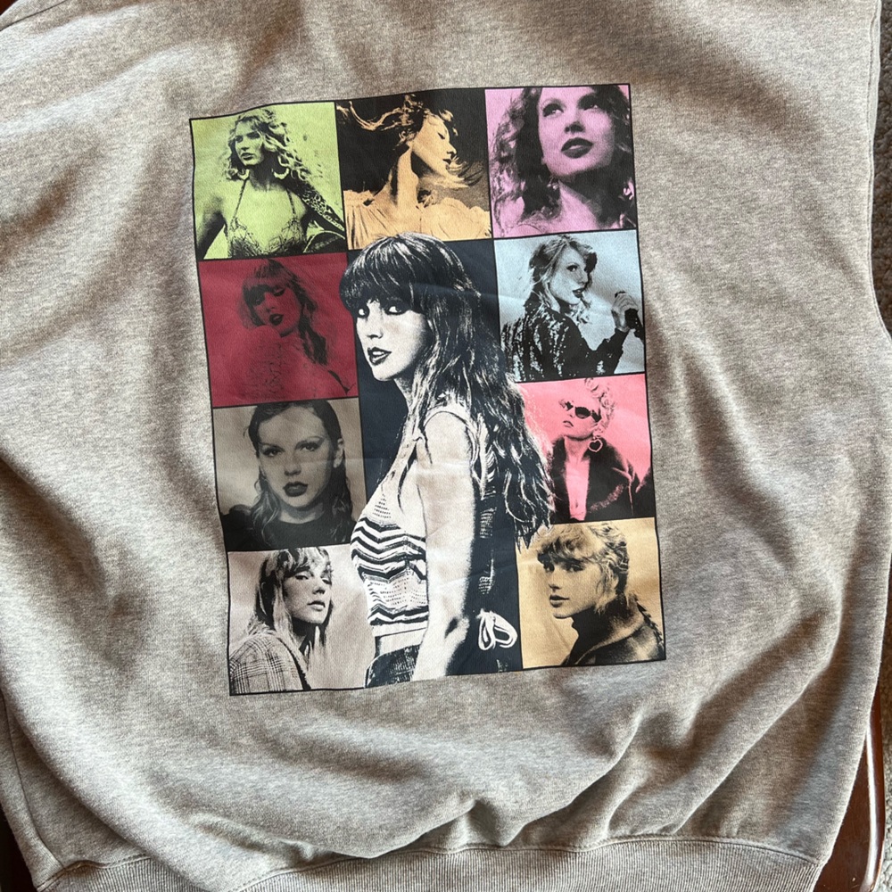 Taylor Swift Eras Tour Quarter Zip Crew Neck Sweatshirt